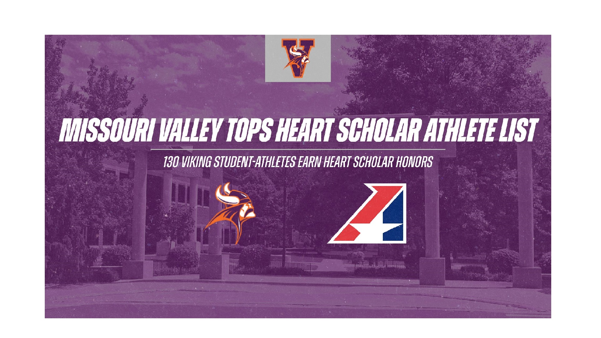 Missouri Valley Puts 130 on Heart Scholar Athlete List, Leads Conference