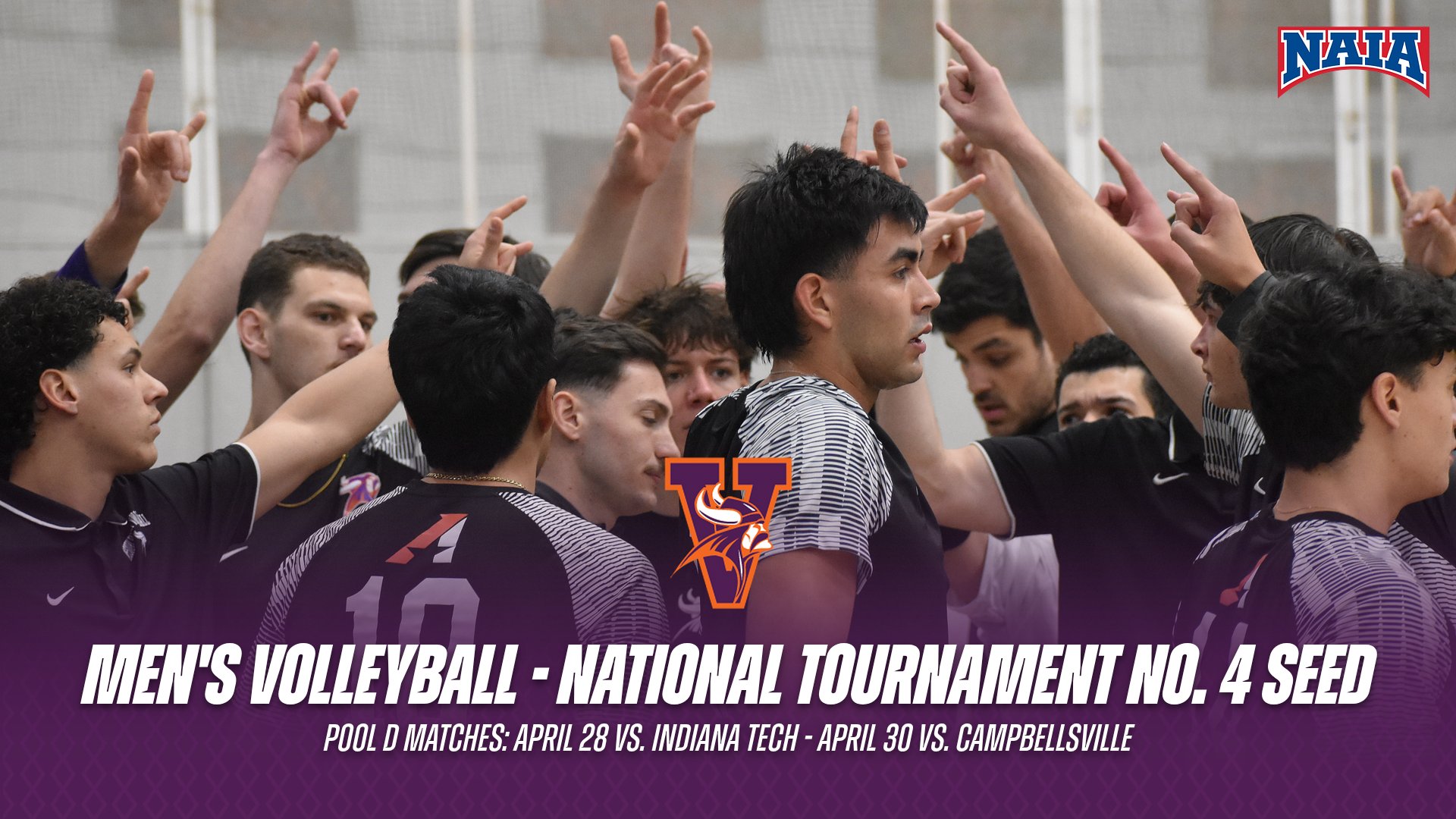 Men's Volleyball Selected as No. 4 Seed in NAIA National Tournament
