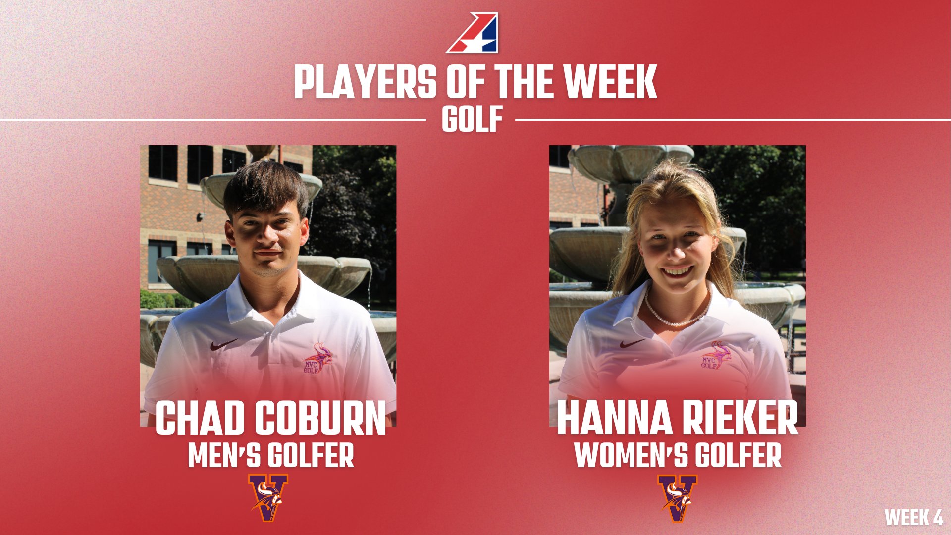 Golf Teams Sweep Weekly Player Awards in the Heart