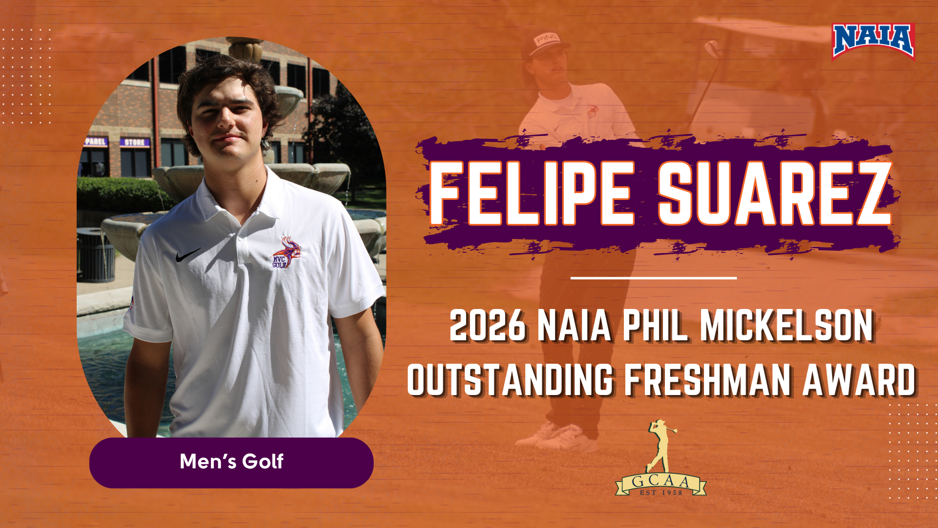 Men's Golfer Earns National Award