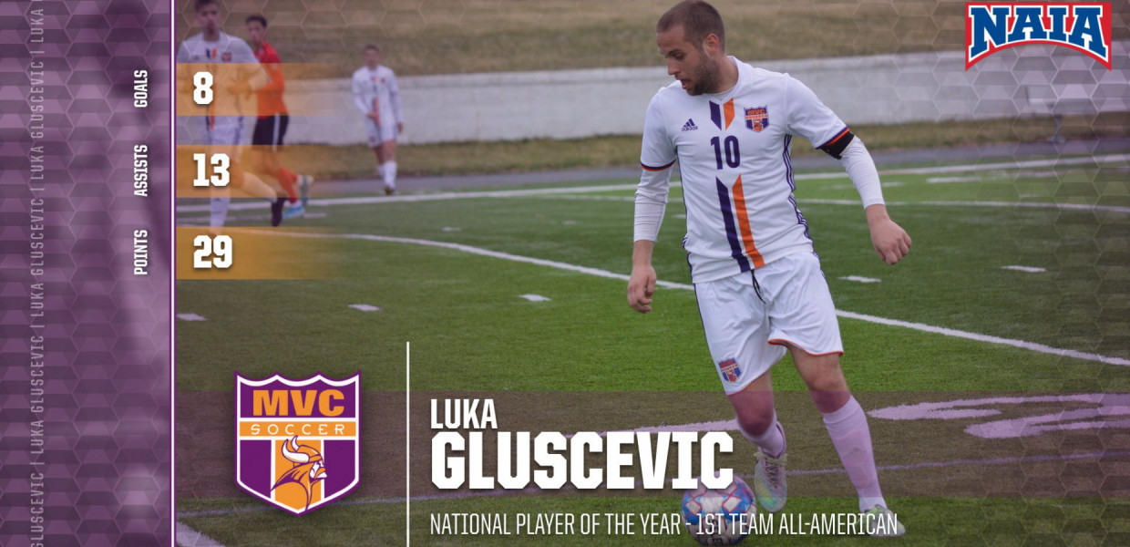Four Vikings Named to Soccer All-American Team, Luka Gluscevic Player of the Year