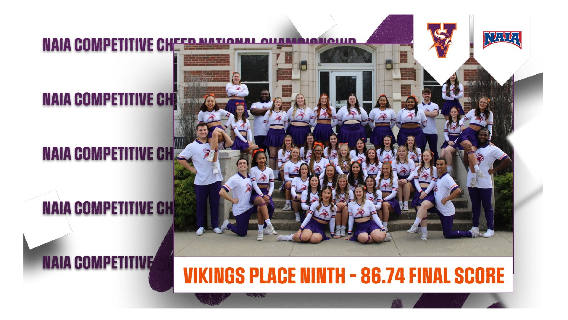Cheer Places Ninth Overall at NAIA National Championship