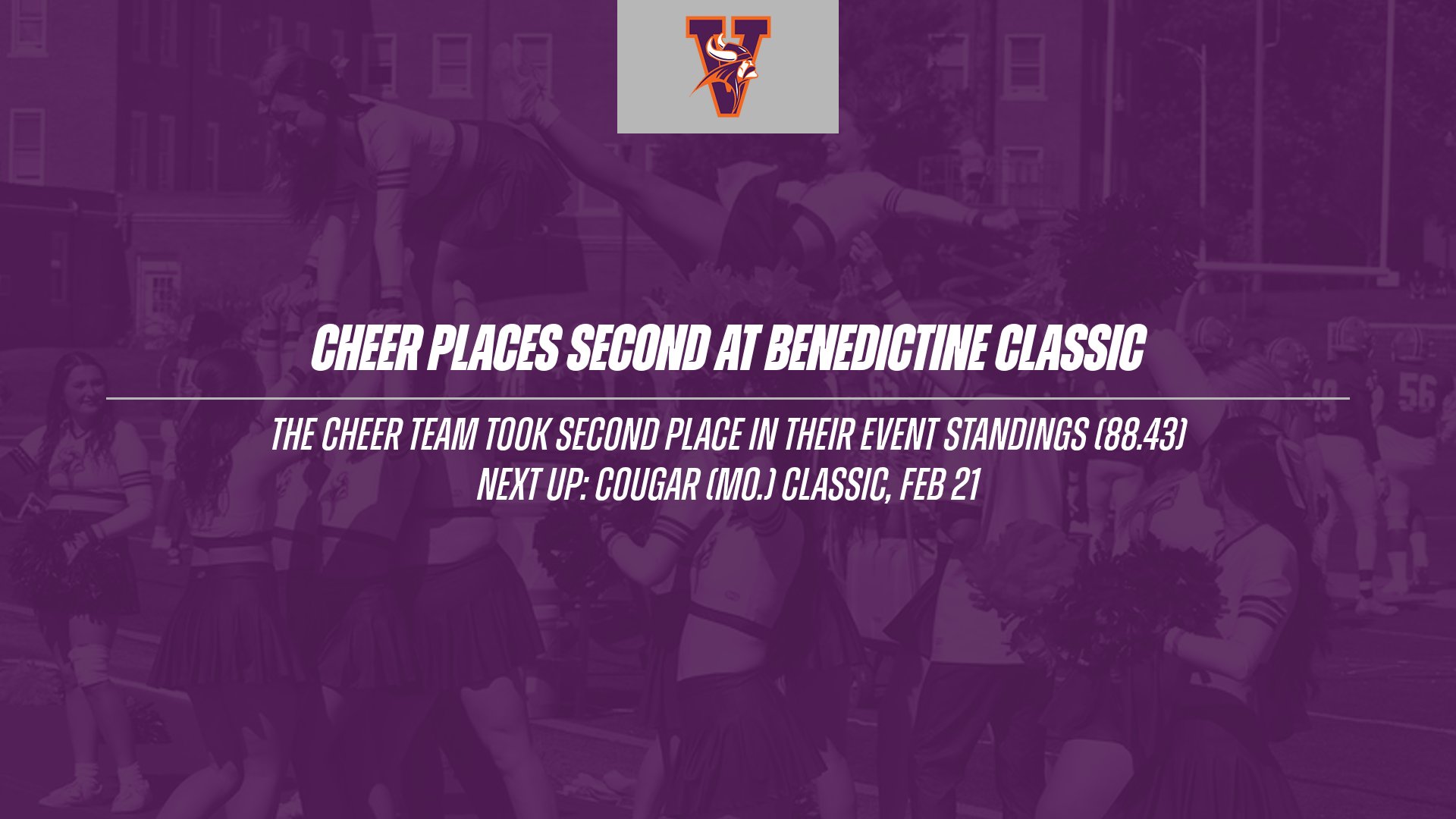 Cheer Places Second at Benedictine Classic