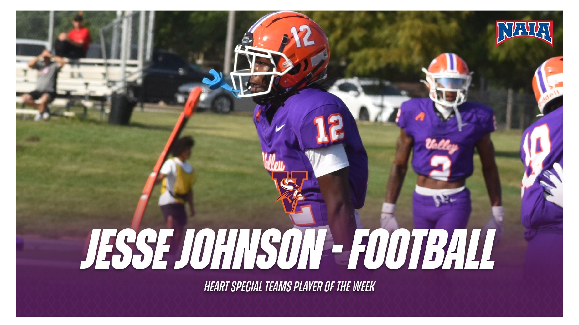 Football Student-Athlete Earns Weekly Heart Award, Sets New Program Record