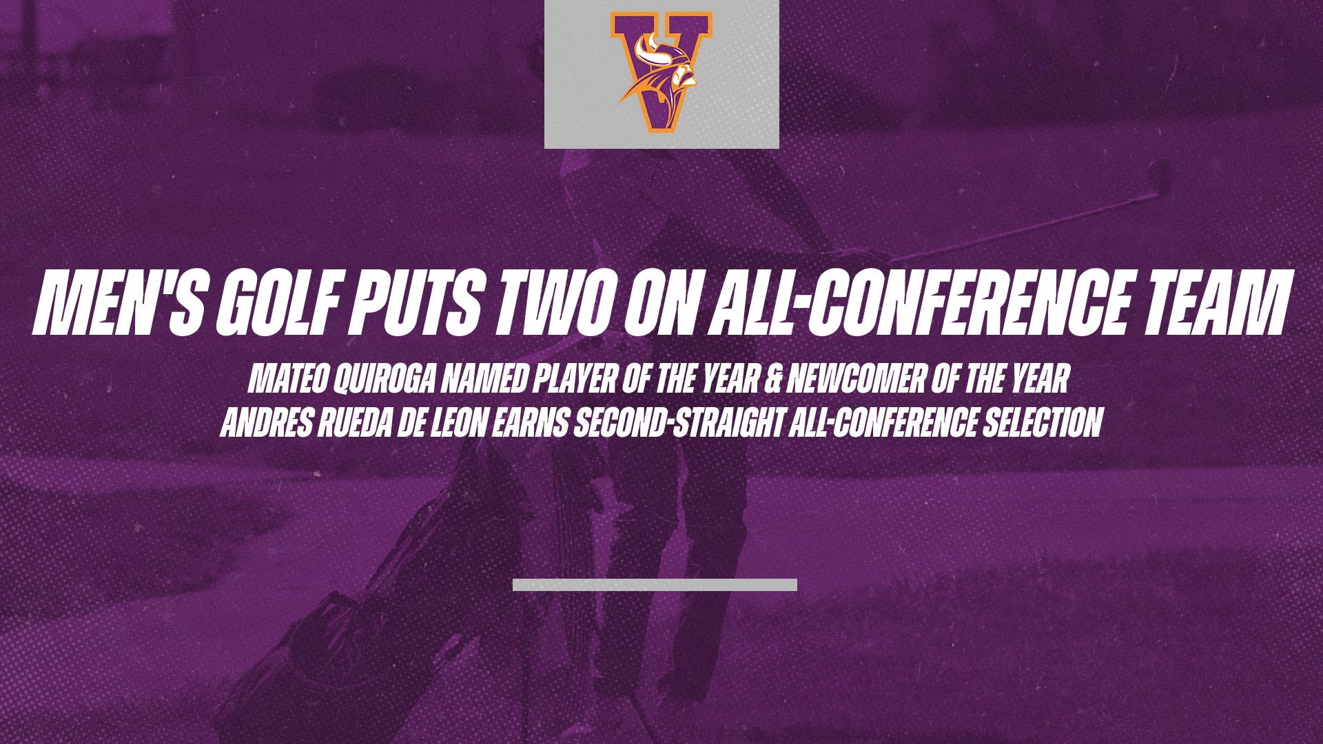 Men's Golf Puts Two On All-Conference Team, Player of the Year & Newcomer of the Year
