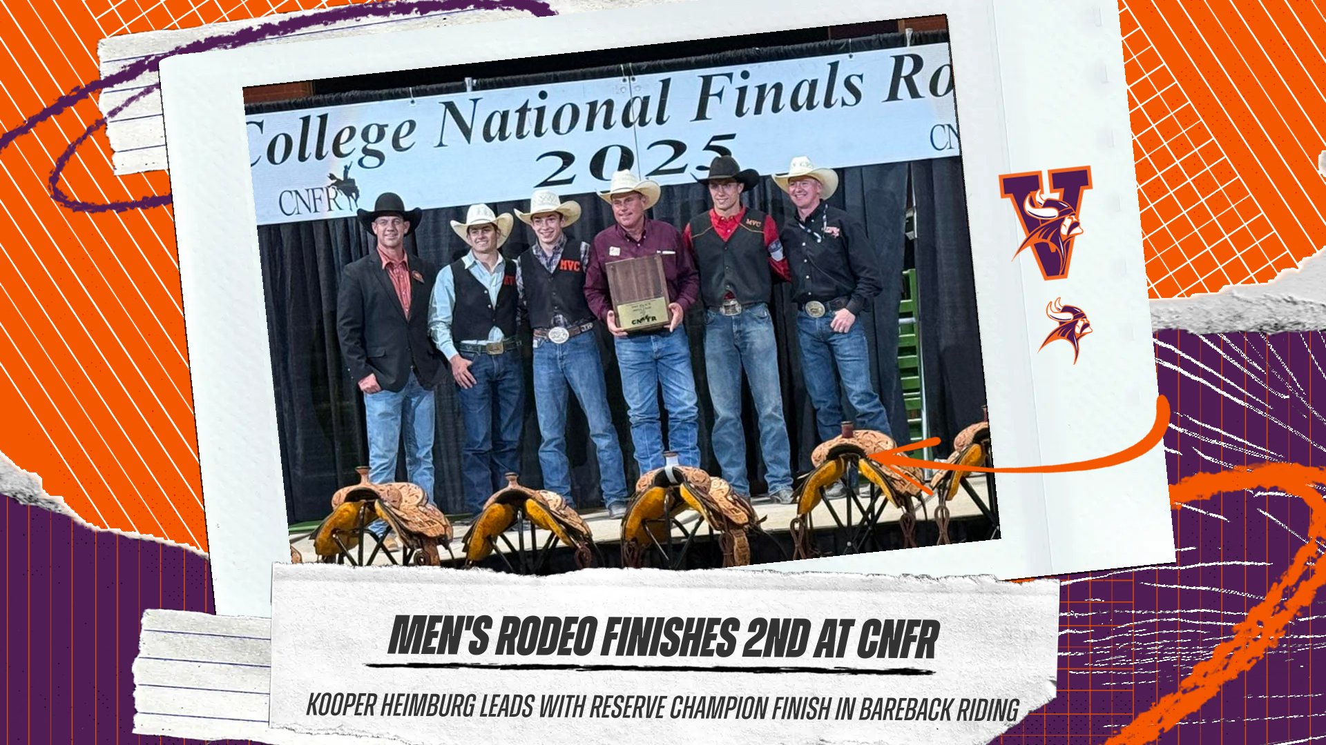 Men's Rodeo Finishes as Reserve Champions at CNFR