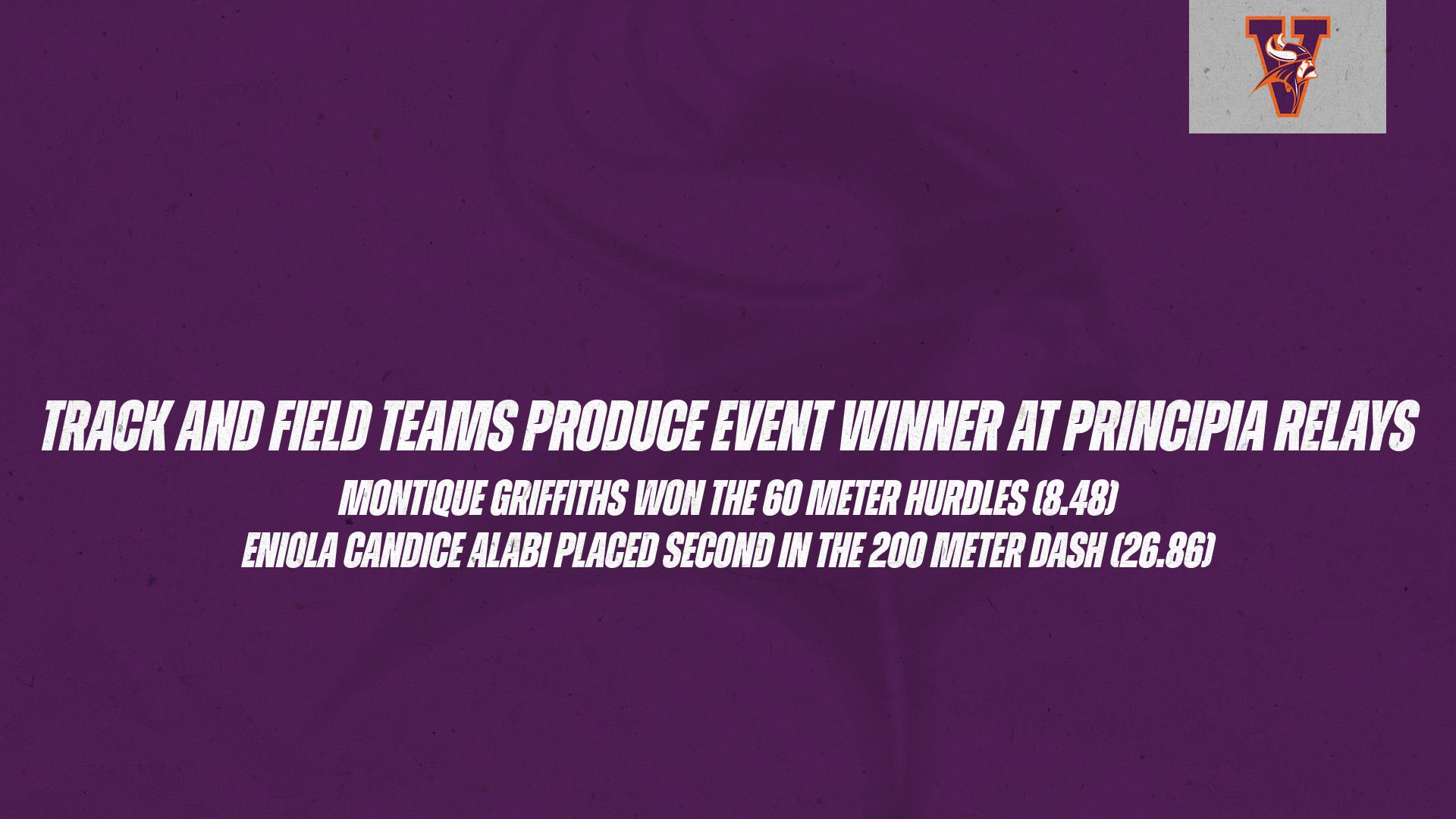 Track and Field Teams Produce Event Winner at Principia Relays