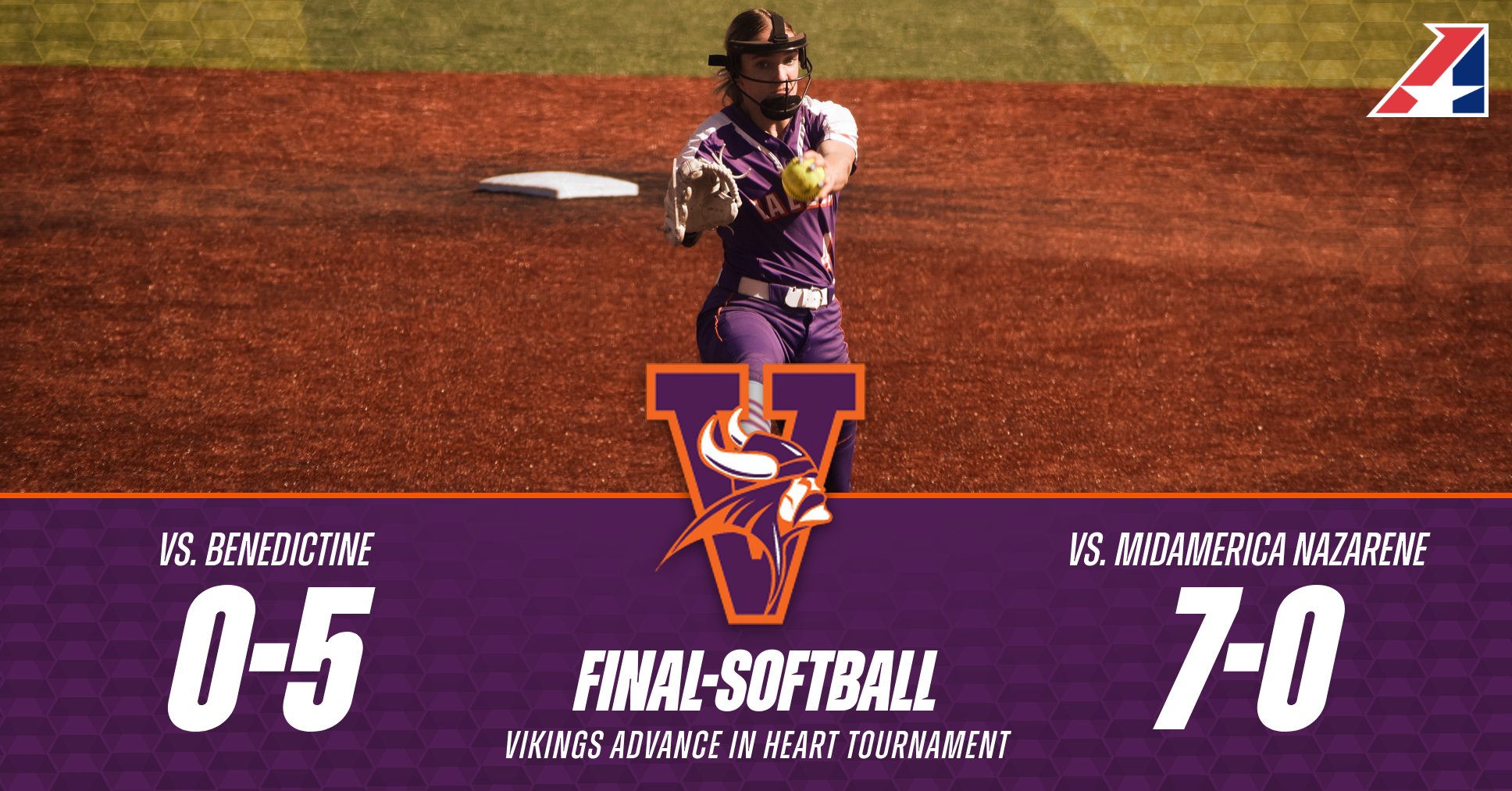 Softball Tops MidAmerica Nazarene, Advance in Conference Tournament
