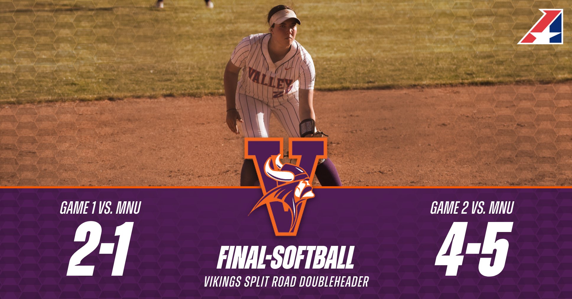 Softball Splits Road Doubleheader at MidAmerica Nazarene