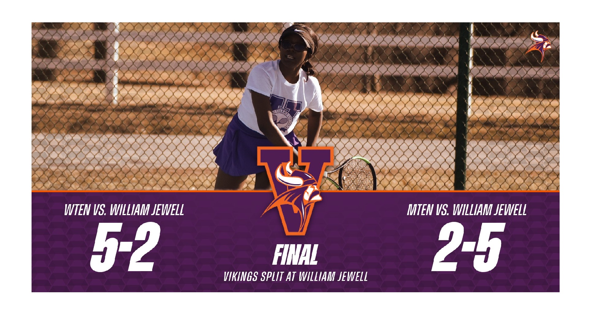 Tennis Teams Split Road Matches at William Jewell