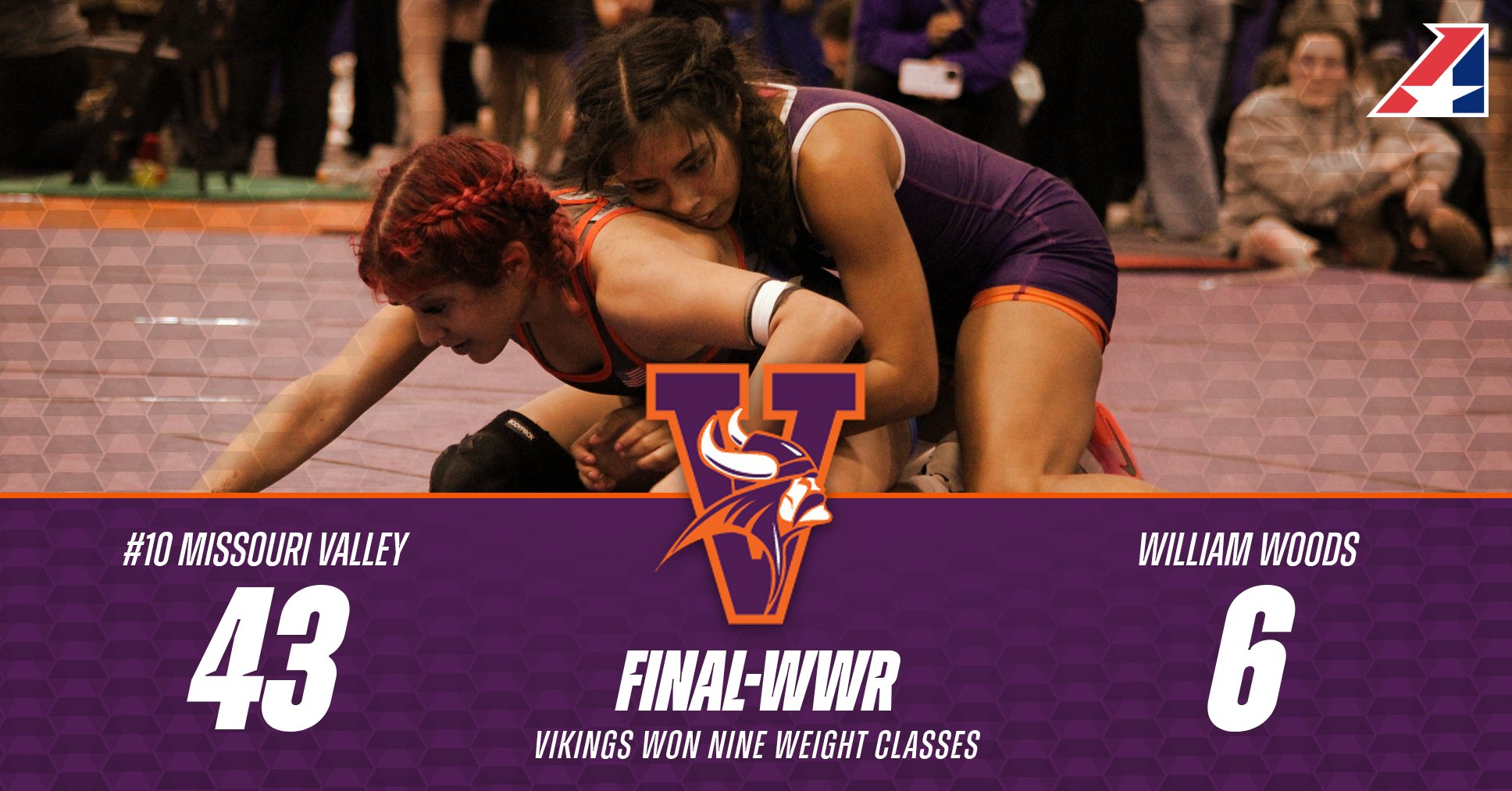 No. 10 Women's Wrestling Defeats William Woods in Road Dual